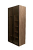 Миниатюра фото шкаф двухдверный с полками garda decor gd-10013/1-3(тонировка) | 220svet.ru