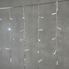 Миниатюра фото гирлянда бахрома с колпачком 3,2 x 0,9 м белая 220в, 168 led, провод прозрачный пвх, ip65 ltc pil180cap-10-2w | 220svet.ru