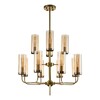 Миниатюра фото подвесная люстра indigo 13014/12r brass v000254 | 220svet.ru