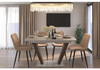 Миниатюра фото керамический стол раскладной woodville петир gilt white / дуб монтана 588013 | 220svet.ru