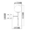 Миниатюра фото бра moderli scrumbel v6042-1w | 220svet.ru