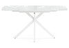 Миниатюра фото стол стеклянный  раскладной woodville тамаса белый 584296 | 220svet.ru