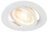 Миниатюра фото светильник светодиодный встраиваемый эра kl led 25a-5 3k wh 5вт 3000к круглый поворотный белый б0068128 | 220svet.ru