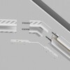 Миниатюра фото соединитель угловой 135° для трековой системы maytoni gravity tra010clo-42w | 220svet.ru