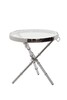 Миниатюра фото стол журнальный стекло garda decor 13rx6035-silver | 220svet.ru