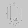 Миниатюра фото заглушка торцевая для шинопровода maytoni flarity tra154ec-bs | 220svet.ru