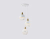 Миниатюра фото подвесной светильник ambrella light traditional loft tr8503/3 wh/cp | 220svet.ru