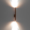 Миниатюра фото настенный светильник nowodvorski laser wall satine chocolate 10564 | 220svet.ru