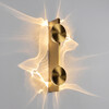 Миниатюра фото настенный светильник loft it flame 10452/2w gold | 220svet.ru