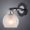 Миниатюра фото бра arte lamp ginevra a1604ap-1bk | 220svet.ru