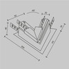 Миниатюра фото соединитель для  шинопровода в гкл maytoni exility tra034icl-42.12w | 220svet.ru