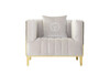 Миниатюра фото кресло garda decor 102an-kres-8681-ser | 220svet.ru