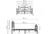 Миниатюра фото двуспальная кровать woodville морика черная 482083 160х200 | 220svet.ru