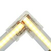 Миниатюра фото соединитель угловой 12мм для ленты cct cob шириной 10 мм feron ld174 52005 | 220svet.ru