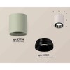 Миниатюра фото комплект накладного светильника ambrella light techno spot xs7724002 sgr/pbk серый песок/черный полированный (c7724, n7031) | 220svet.ru