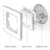 Миниатюра фото выключатель жалюзи werkel серебряные w1124506 | 220svet.ru