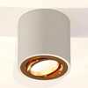 Миниатюра фото комплект накладного светильника ambrella light techno spot xs7533004 sgr/pyg серый песок/золото желтое полированное (c7533, n7004) | 220svet.ru