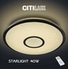 Миниатюра фото потолочный светильник с пультом ду citilux старлайт cl70340r | 220svet.ru