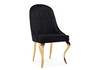 Миниатюра фото стул woodville gustav black / gold 15384 | 220svet.ru