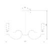 Миниатюра фото потолочная люстра на штанге eurosvet rosher 60141/6 | 220svet.ru