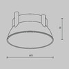 Миниатюра фото отражатель для светильников maytoni alfa ring12-15w-rd-bs | 220svet.ru