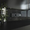 Миниатюра фото розетка с заземлением и шторками werkel hammer черные w1271108 | 220svet.ru