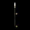 Миниатюра фото бра crystal lux simply ap1.2 brass | 220svet.ru