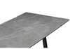Миниатюра фото керамический стол раскладной woodville джек 140(200)х80 серый мрамор larka grey / черный 612901 | 220svet.ru