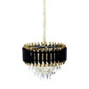 Миниатюра фото подвесная люстра lumina deco funneli ldp 6003-400 bk+f.gd | 220svet.ru