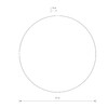 Миниатюра фото настенный светильник nowodvorski ring led l satine chocolate 10353 | 220svet.ru