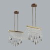 Миниатюра фото потолочная люстра на штанге odeon light afina 5420/48l античная бронза | 220svet.ru