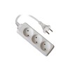 Миниатюра фото удлинитель (02893) uniel 3гн х 7м с/з standard s-gcd3-7 | 220svet.ru