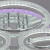 Миниатюра фото потолочная светодиодная люстра reluce 09812-3.3-3+3d cr (rgb) | 220svet.ru
