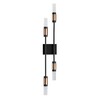 Миниатюра фото бра светодиодная odeon light candel 5009/10wl матовый черный | 220svet.ru