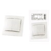 Миниатюра фото выключатель двухклавишный tdm electric таймыр 10а 250v белый sq1814-0502 | 220svet.ru