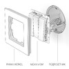 Миниатюра фото выключатель трехклавишный werkel w1130003 | 220svet.ru