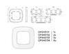 Миниатюра фото рамка 3-постовая ambrella volt omega coint of640133 | 220svet.ru