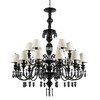 Миниатюра фото подвесная люстра loft it grace 10203/12+6 black | 220svet.ru