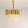Миниатюра фото люстра jadorel l5+3 gold/black | 220svet.ru