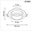 Миниатюра фото светильник встраиваемый novotech lirio 371051 черный | 220svet.ru