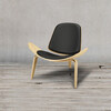 Миниатюра фото стул шелл roomers bls-01/ym2037 ash | 220svet.ru
