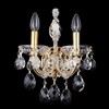 Миниатюра фото бра crystal lux isabel ap2 gold/transparent | 220svet.ru