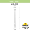 Миниатюра фото садово-парковый фонарь fumagalli gigi/cefa u23.156.000.vxe27 | 220svet.ru