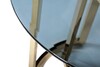 Миниатюра фото стол журнальный темн.стекло/золото garda decor 47ed-et062gold | 220svet.ru