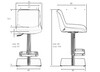 Миниатюра фото стул барный dobrin aldo lmo-a94d_ss_el-yp4-8889 | 220svet.ru