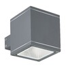 Миниатюра фото уличный настенный светильник ideal lux snif ap1 square antracite | 220svet.ru