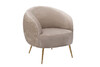 Миниатюра фото кресло велюр бежевый garda decor 48my-2582 beg go | 220svet.ru