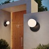 Миниатюра фото уличный настенный светильник novotech haut 371077 черный | 220svet.ru