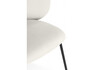 Миниатюра фото стул на металлокаркасе woodville рикко белый (milk) / черный 674675 | 220svet.ru