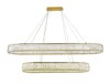 Миниатюра фото подвеcная люстра newport 8240/140 oval gold м0067862 | 220svet.ru